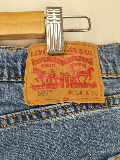 リーバイス Levis ボタン裏5222 145周年 502 ジップフライデニムパンツ メンズ W34L30