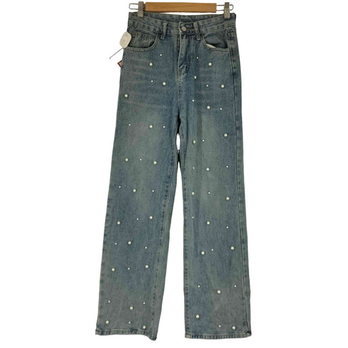 パールデザインデニムパンツ レディース JPN:M
