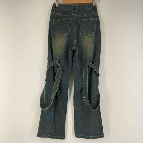 ベルトカットデザインデニムパンツ レディース JPN:XS