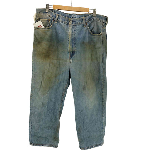 リーバイス Levis For over 140 years RELAXED 550 ジップフライ ダメージ デニム パンツ メンズ W:42 L:30