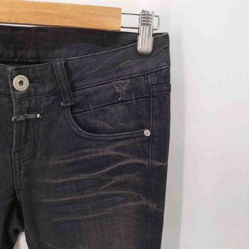 マリテフランソワジルボー MARITHE FRANCOIS GIRBAUD Y2K ヒゲ加工 ローライズ スリムデニム メンズ