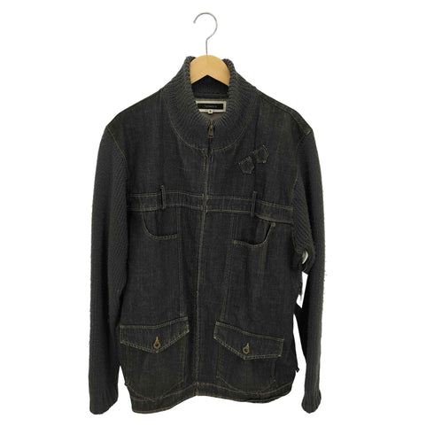 Community.co ニットドッキング ジップアップ デニムカバーオールジャケット Y2K メンズ XL