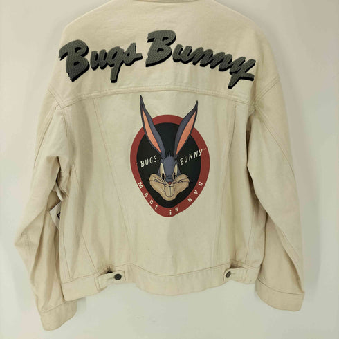 ジーユー GU LOONEY TUNES Bugs Bunny デニム トラッカー ジャケット メンズ JPN:XL