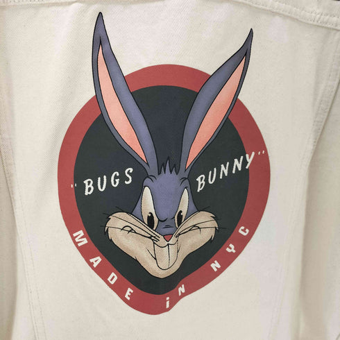 ジーユー GU LOONEY TUNES Bugs Bunny デニム トラッカー ジャケット メンズ JPN:XL