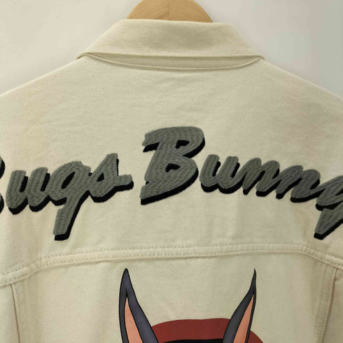 ジーユー GU LOONEY TUNES Bugs Bunny デニム トラッカー ジャケット メンズ JPN:XL