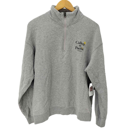 カレッジパシフィック Collegiate Pacific ロゴ ハーフジップスウェット レディース FREE