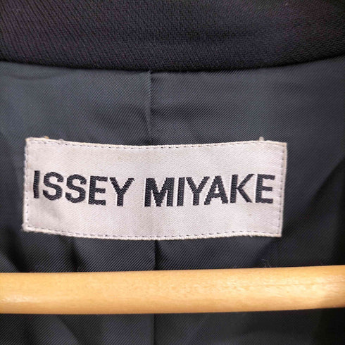 イッセイミヤケ ISSEY MIYAKE 00S 銀タグ ウール チェスターコート レディース JPN:M