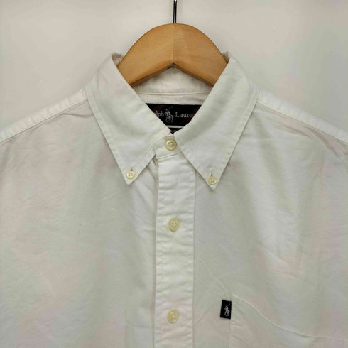 ラルフローレン RALPH LAUREN 90s BLAIRE ピスタグ オックスフォード生地 ボタンダウンシャツ メンズ import:M