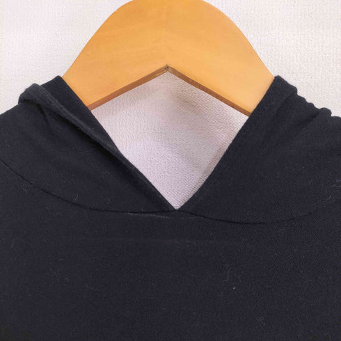 ビーヨウジヤマモト B yohji yamamoto バックプリント ロング丈 プルオーバーパーカー レディース