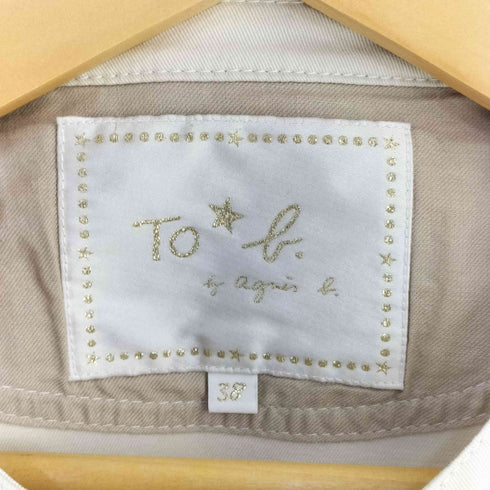 トゥービーバイアニエスベー To b. by agnes b. ノーカラー クロップドジャケット レディース 38