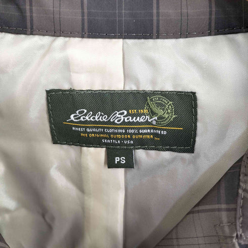 エディーバウアー Eddie Bauer チェック トレンチコート レディース PS