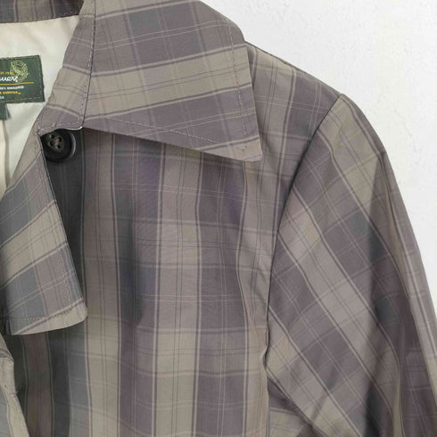 エディーバウアー Eddie Bauer チェック トレンチコート レディース PS