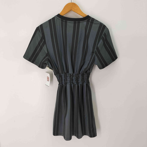 アディダスオリジナルス adidas Originals ストライプ ギャザー ミニワンピース レディース JPN:M