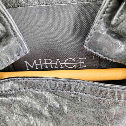 MIRAGE Lamb IDEALジップ ダブル ラムレザーベスト Y2K レディース S