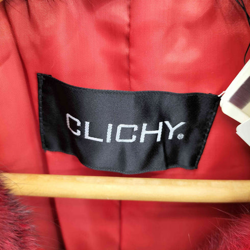 CLICHY ラビットファー フロントフック ジャケット elegance レディース 2