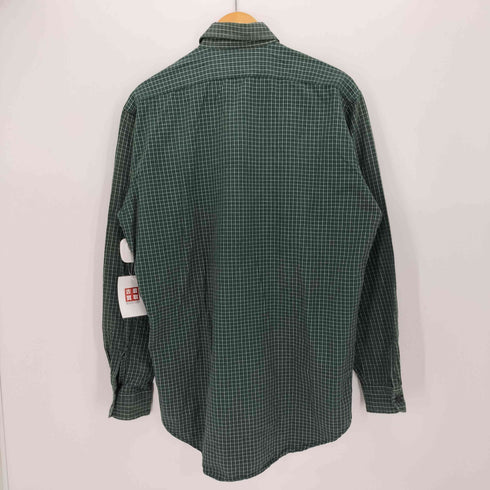 ポロスポーツラルフローレン POLO SPORT RALPH LAUREN 90s インド綿 ピスタグ 猫目ボタン グラフチェック レギュラーカラーシャツ ガチャポケ メンズ import:S
