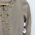 Flaneries Lamb ストーンスタッズ フリルデザイン ラムレザー ジップアップ シェイプコート elegance レディース 7AR