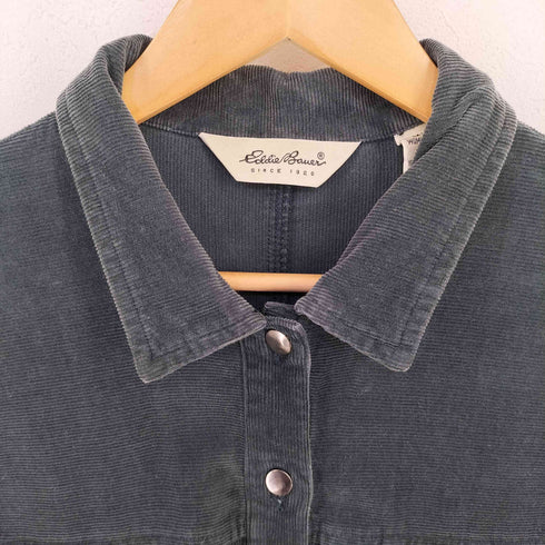 エディーバウアー Eddie Bauer 90s 白タグ コーデュロイ シャツワンピース レディース import:M