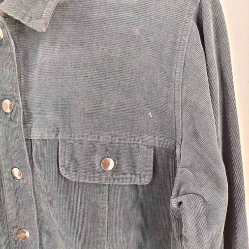 エディーバウアー Eddie Bauer 90s 白タグ コーデュロイ シャツワンピース レディース import:M