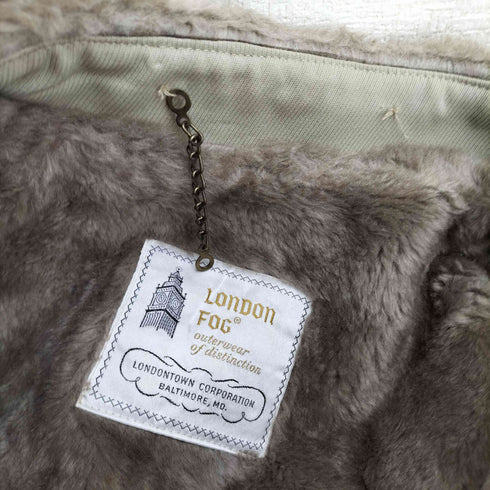 ロンドンフォグ LONDON FOG 70s 裏地ボア パワーショルダー ランチコート メンズ 42