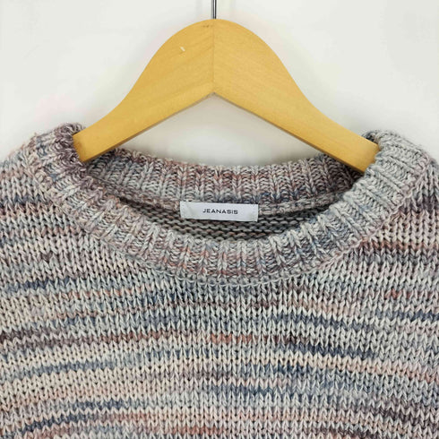 ジーナシス JEANASIS マルチカラー コットン ニット レディース FREE