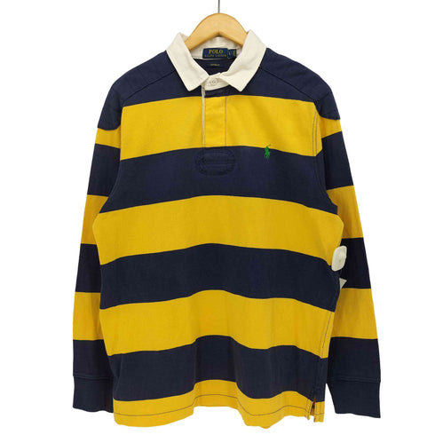 ポロラルフローレン POLO RALPH LAUREN CUSTOM FIT ポニー刺繍 エルボーステッチ ラガーシャツ メンズ import:L