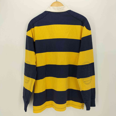 ポロラルフローレン POLO RALPH LAUREN CUSTOM FIT ポニー刺繍 エルボーステッチ ラガーシャツ メンズ import:L