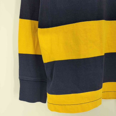 ポロラルフローレン POLO RALPH LAUREN CUSTOM FIT ポニー刺繍 エルボーステッチ ラガーシャツ メンズ import:L