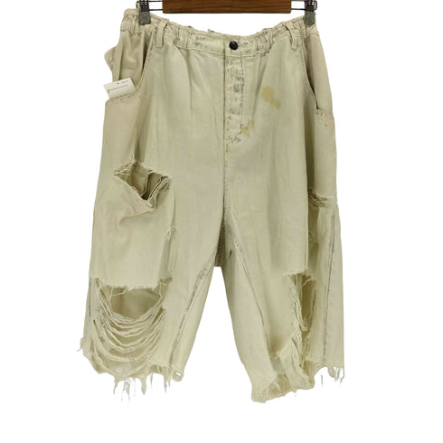 メイソンプリンス mason prince デストロイ加工 バギー デニムショーツ メンズ JPN:2