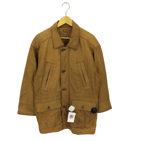 RED STAGE Deer マルチポケット ジップアップ ディアスキン レザーコート メンズ L