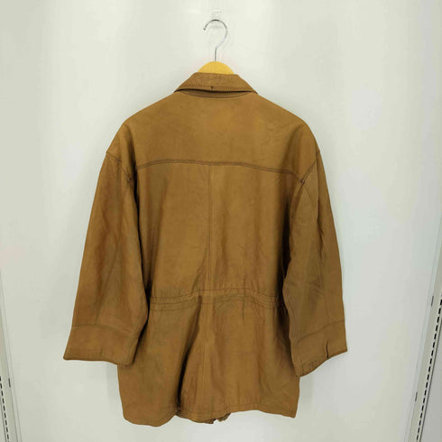 RED STAGE Deer マルチポケット ジップアップ ディアスキン レザーコート メンズ L