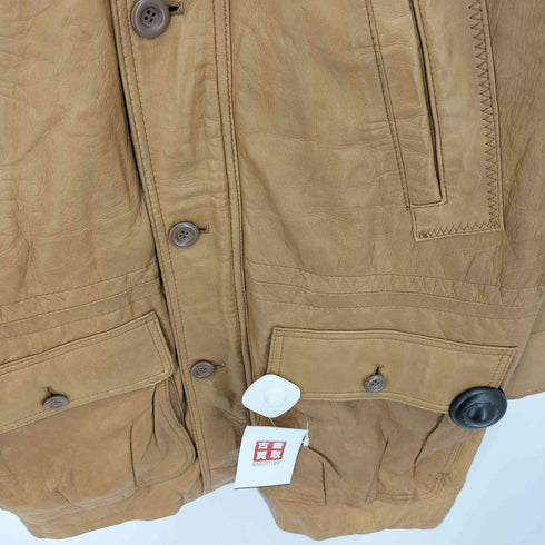 RED STAGE Deer マルチポケット ジップアップ ディアスキン レザーコート メンズ L