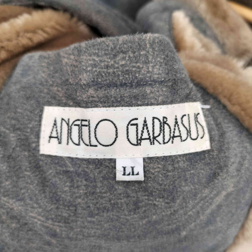 アンジェロガルバス ANGELO GARBASUS パイル地 フェイクファー ロゴデザイン ムートンコート メンズ LL