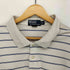 ポロバイラルフローレン Polo by RALPH LAUREN 90s ポニー刺繍 ペルー製 ピマコットン ボーダー L/S ポロシャツ 長袖 プルオーバー メンズ import:XXL