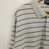 ポロバイラルフローレン Polo by RALPH LAUREN 90s ポニー刺繍 ペルー製 ピマコットン ボーダー L/S ポロシャツ 長袖 プルオーバー メンズ import:XXL