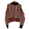 ザラ ZARA ハイネックフリンジツイードセーター レディース import:L
