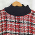 ザラ ZARA ハイネックフリンジツイードセーター レディース import:L
