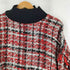 ザラ ZARA ハイネックフリンジツイードセーター レディース import:L