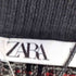 ザラ ZARA ハイネックフリンジツイードセーター レディース import:L