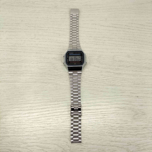 カシオ CASIO A168WA-1A2WJR ステンレススチール デジタル腕時計 メンズ