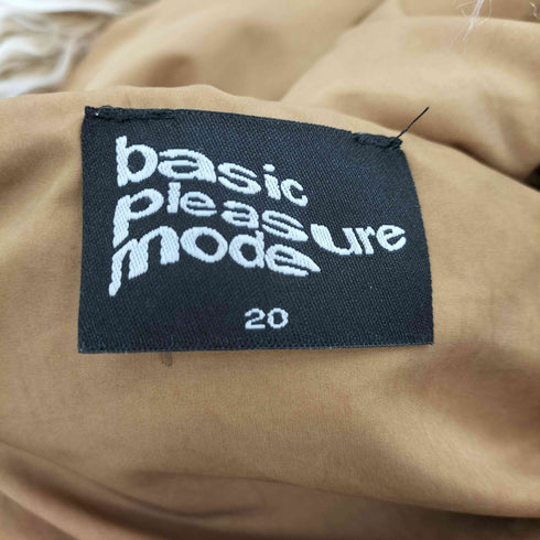 22AW basic pleasure mode フーデッド ファー ジップ パーカー ジャケット 韓国 メンズ 20