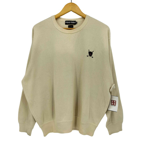 ポロゴルフラルフローレン POLO GOLF RALPH LAUREN 90s クレストロゴ コットンニット メンズ import:XL