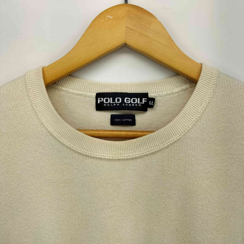 ポロゴルフラルフローレン POLO GOLF RALPH LAUREN 90s クレストロゴ コットンニット メンズ import:XL