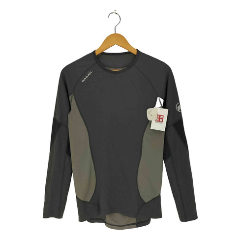 マムート MAMMUT 切替 ロゴプリント ラグランスリーブ Tシャツ メンズ