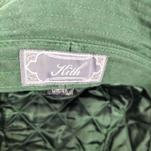 キス KITH スクリプト ロゴ フラワー 刺繍 裏キルティング バケット ハット メンズ