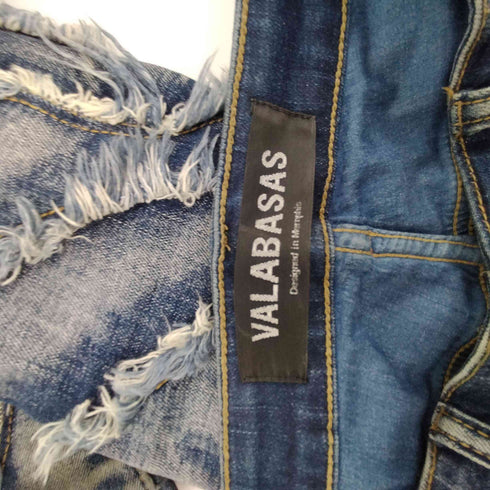 VALABASAS GRIT STACKED FLARE JEANS フリンジ フレア クラッシュ スキニー デニム パンツ メンズ 30