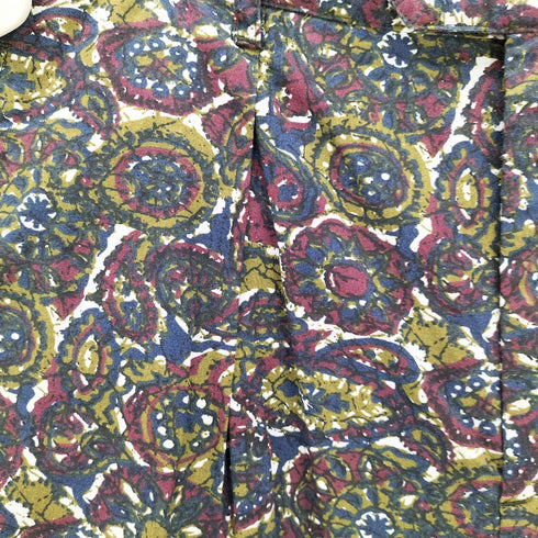 エンジニアードガーメンツ Engineered Garments USA製 フラワー 総柄 1タック ショート パンツ ショーツ メンズ JPN:S