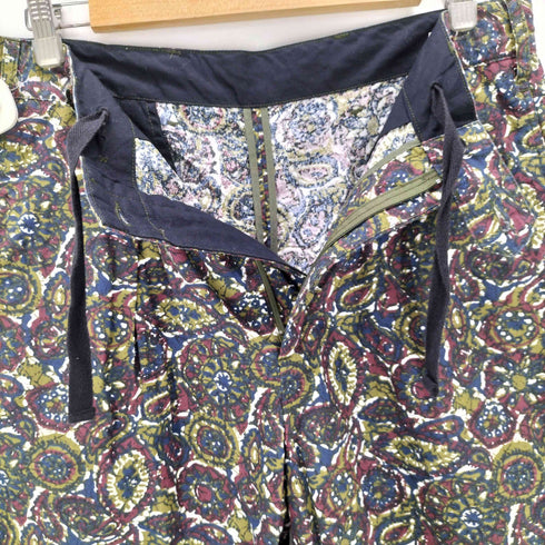 エンジニアードガーメンツ Engineered Garments USA製 フラワー 総柄 1タック ショート パンツ ショーツ メンズ JPN:S