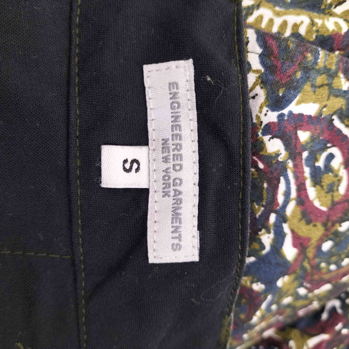 エンジニアードガーメンツ Engineered Garments USA製 フラワー 総柄 1タック ショート パンツ ショーツ メンズ JPN:S