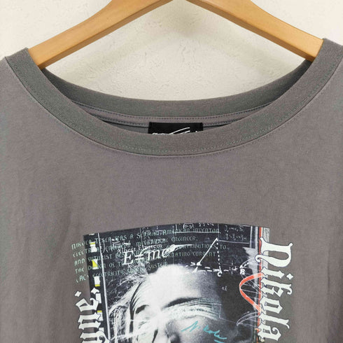 ゲンザイ genzai Tesla x Einstein LS Tee ロングスリーブTシャツ メンズ JPN:XL